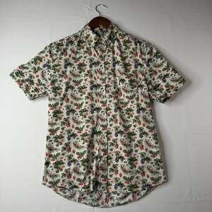 Kennington Ltd California Men's Short Sleeve Button-Down Fruit Botanical Print S